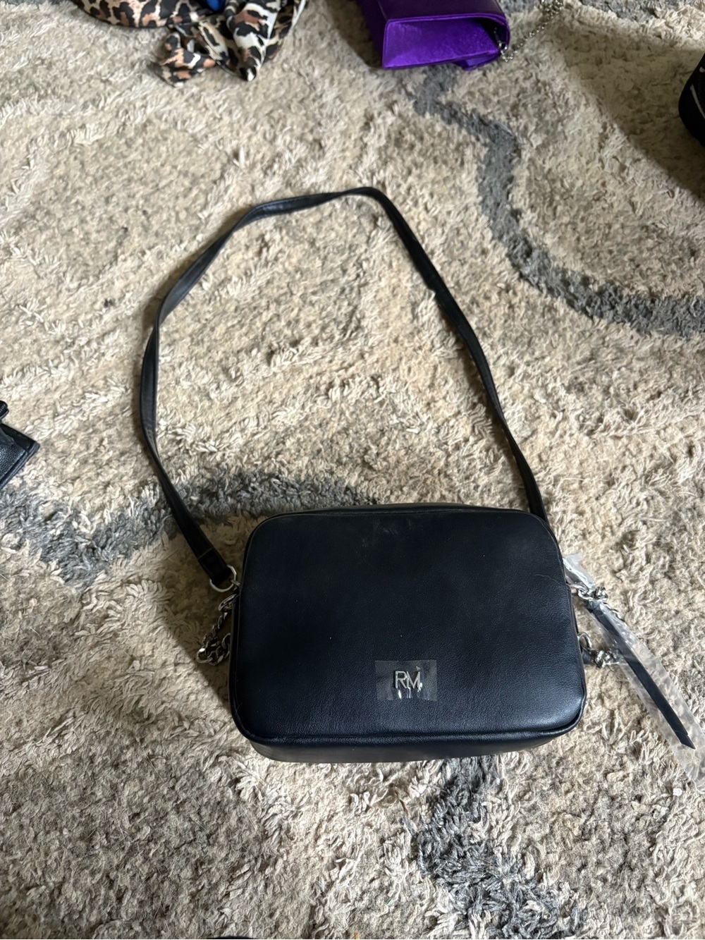 Rebecca Minkoff Black Leather Crossbody - Picture 3 of 4